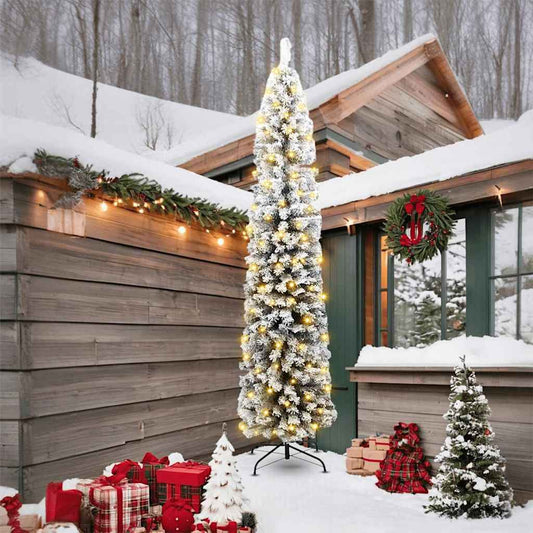 Artificial Christmas Tree Green 94.5" PVC and Steel and Plastic