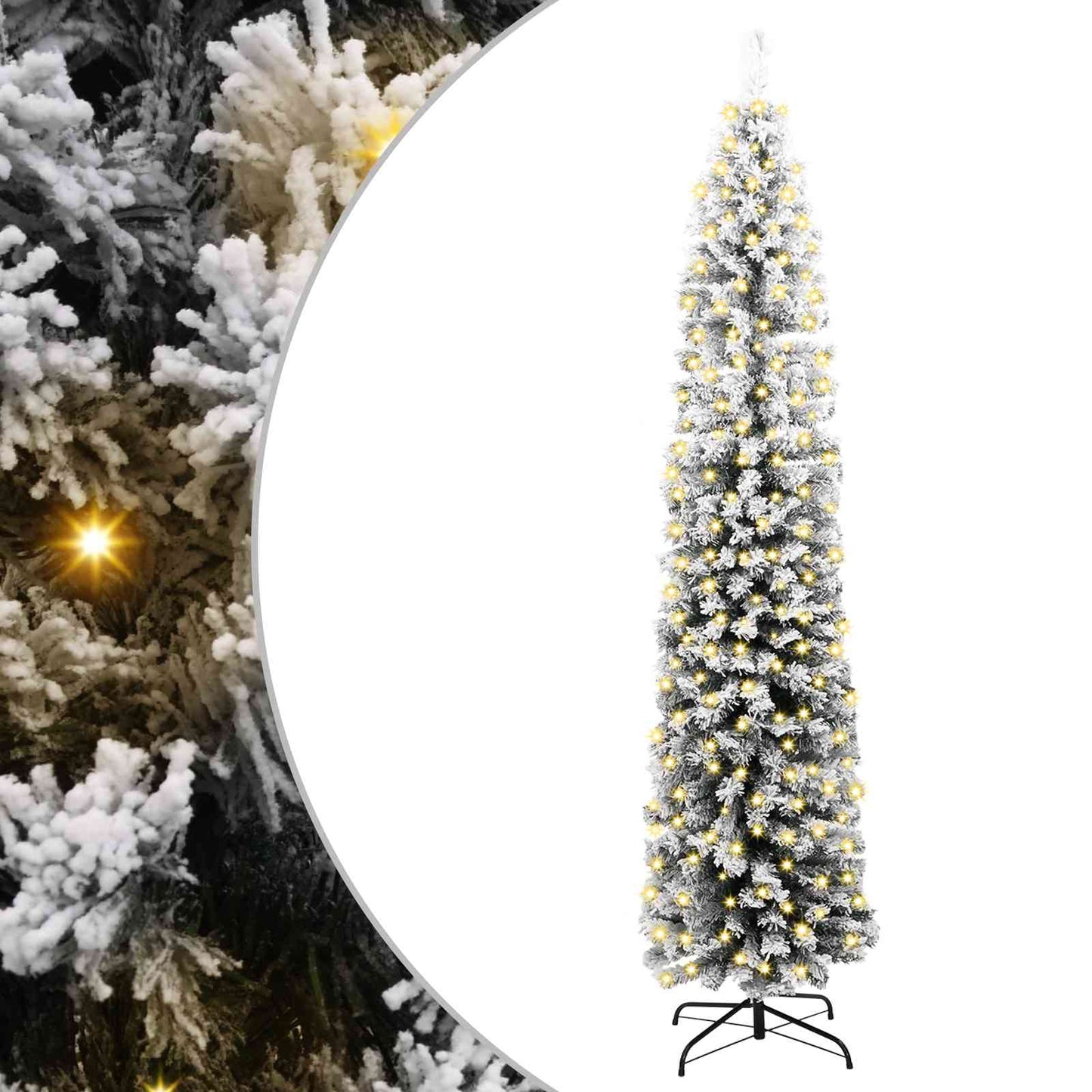 Artificial Christmas Tree with 300 LEDs Green 94.49 in
