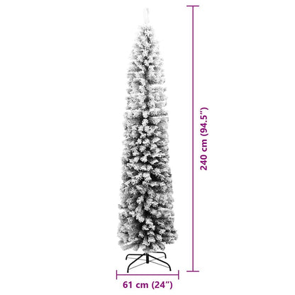 Artificial Christmas Tree Green 94.5" PVC and Steel and Plastic