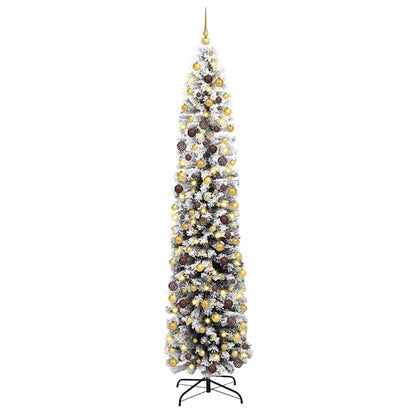 Artificial Christmas Tree Green 94.5" PVC and Steel and Plastic
