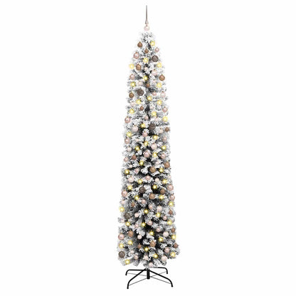 Artificial Christmas Tree Green 94.5" PVC and Steel and Plastic
