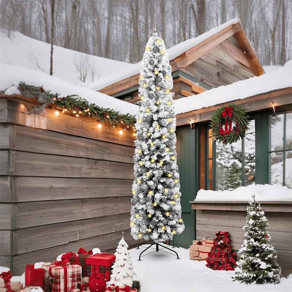 Artificial Christmas Tree with 300 LEDs Green 94.49 in