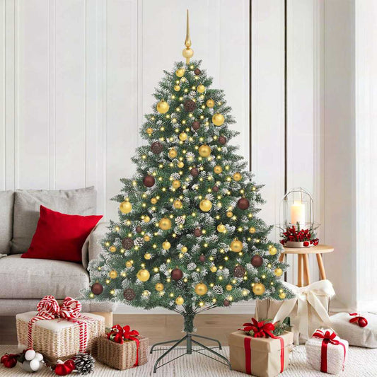Artificial Christmas Tree with Stand Green 126 x 126 x 180 cm