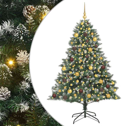 Artificial Christmas Tree with Stand Green 126 x 126 x 180 cm