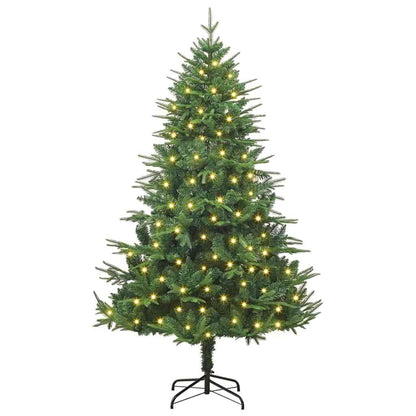 Artificial Pre-lit Christmas Tree Green 70.9" PVC and PE