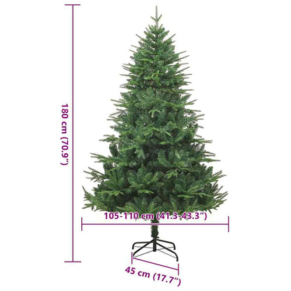 Artificial Pre-lit Christmas Tree Green 70.9" PVC and PE