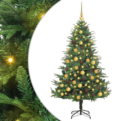Artificial Pre-lit Christmas Tree with Ball Set Green 70.9