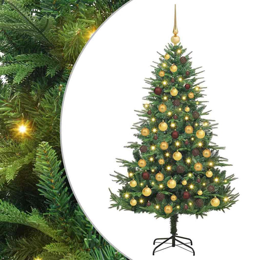 Artificial Pre-lit Christmas Tree with Ball Set Green 70.9
