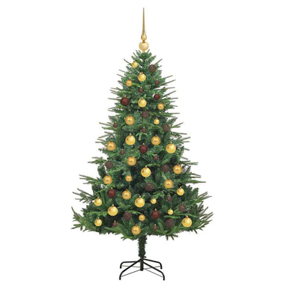 Artificial Pre-lit Christmas Tree with Ball Set Green 70.9