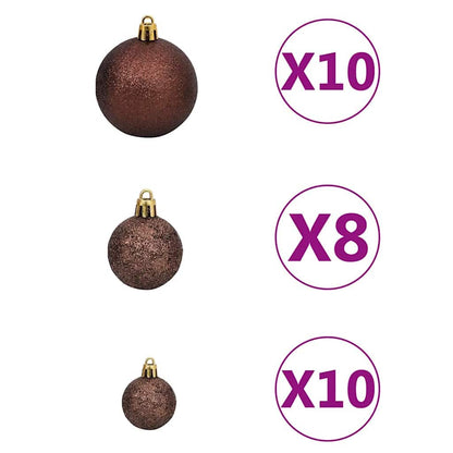 Artificial Pre-lit Christmas Tree with Ball Set Green 70.9