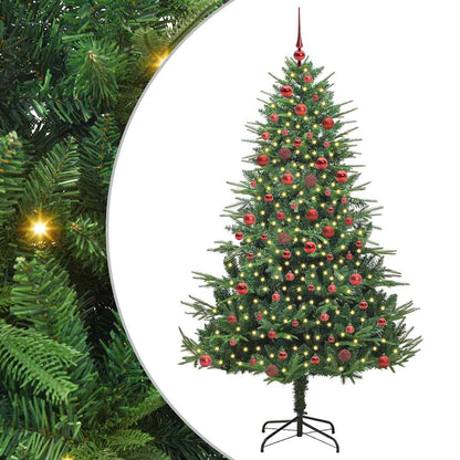 Artificial Pre-lit Christmas Tree with Ball Set Green 70.9