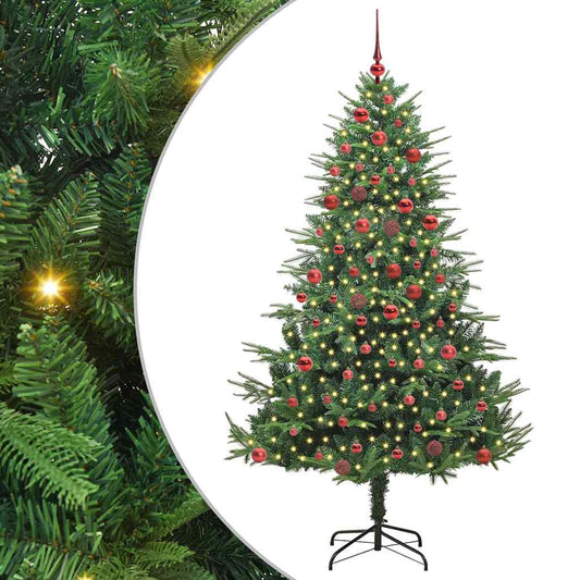 Artificial Pre-lit Christmas Tree with Ball Set Green 70.9