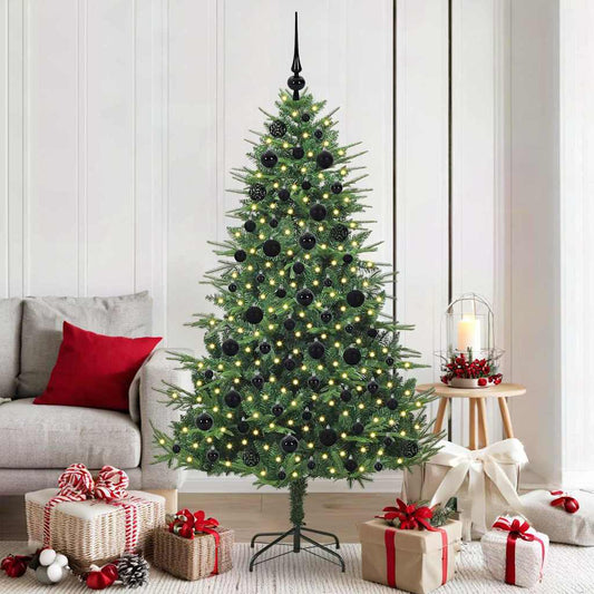 Artificial Pre-lit Christmas Tree with Ball Set Green 70.9