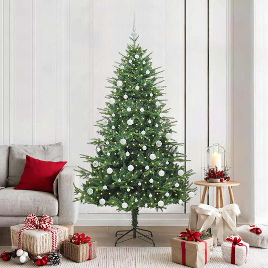 Artificial Pre-lit Christmas Tree with Ball Set Green 70.9