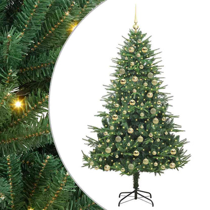 Artificial Pre-lit Christmas Tree with Ball Set Green 70.9