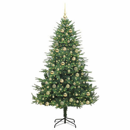 Artificial Pre-lit Christmas Tree with Ball Set Green 70.9