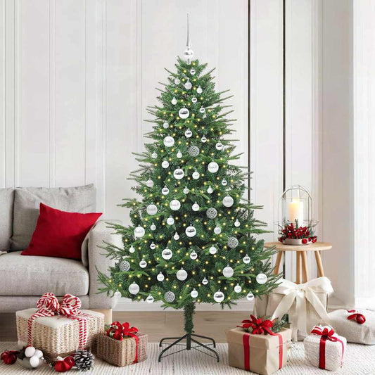 Artificial Pre-lit Christmas Tree with Ball Set Green 70.9