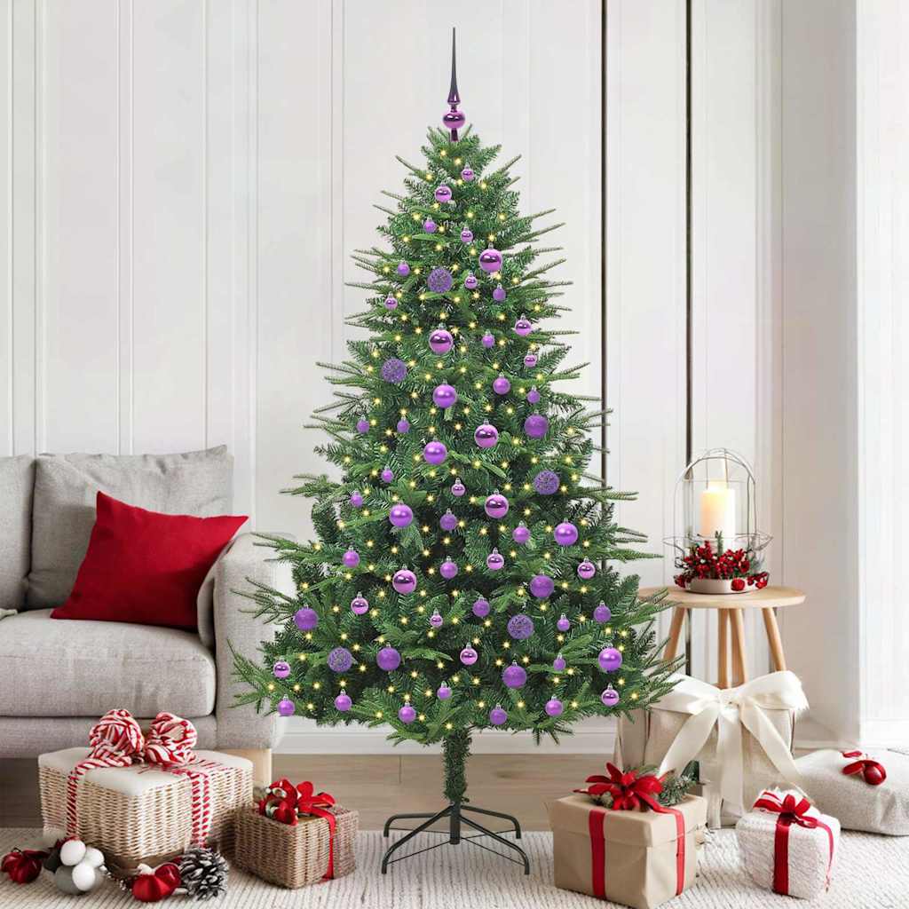 Artificial Pre-lit Christmas Tree with Ball Set Green 70.9