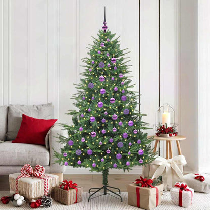Artificial Pre-lit Christmas Tree with Ball Set Green 70.9
