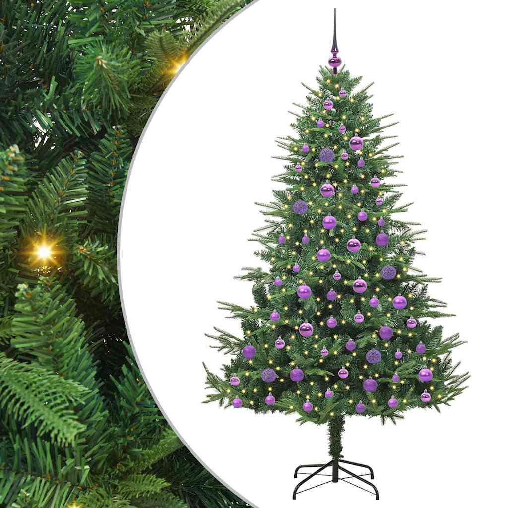 Artificial Pre-lit Christmas Tree with Ball Set Green 70.9