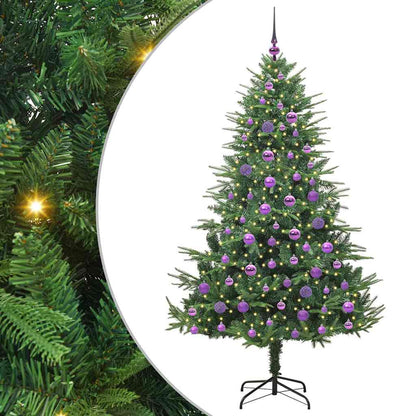 Artificial Pre-lit Christmas Tree with Ball Set Green 70.9