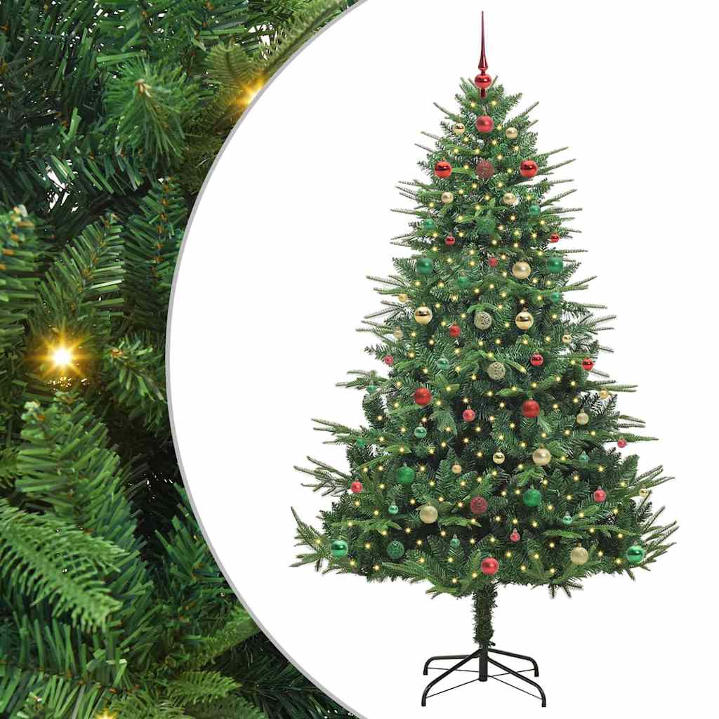 Artificial Pre-lit Christmas Tree with Ball Set Green 70.9