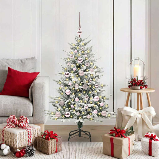 Artificial Pre-lit Christmas Tree with Ball Set Green 47.2