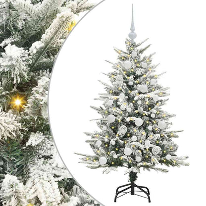 Artificial Pre-lit Christmas Tree with Ball Set Green 47.2