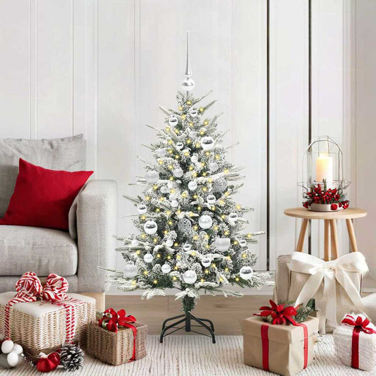 Artificial Pre-lit Christmas Tree with Ball Set Green 47.2