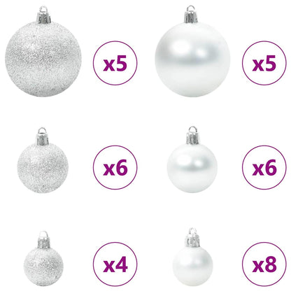 Artificial Pre-lit Christmas Tree with Ball Set Green 47.2