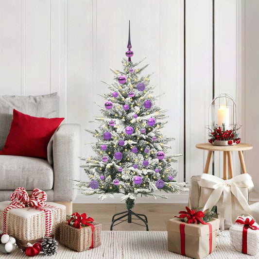 Artificial Pre-lit Christmas Tree with Ball Set Green 47.2