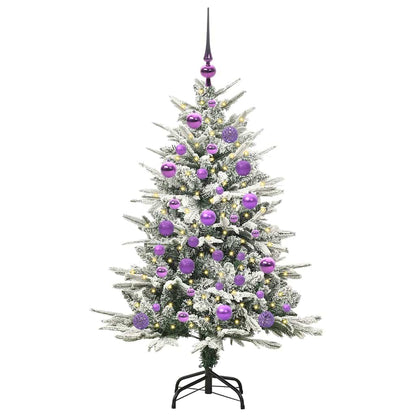 Artificial Pre-lit Christmas Tree with Ball Set Green 47.2