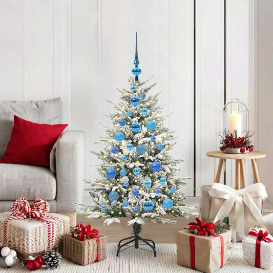 Artificial Pre-lit Christmas Tree with Ball Set Green 47.2