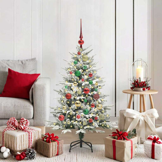 Artificial Pre-lit Christmas Tree with Ball Set Green 47.2