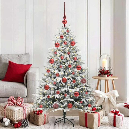 Artificial Pre-lit Christmas Tree with Ball Set Green 59.1