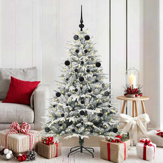 Artificial Pre-lit Christmas Tree with Ball Set Green 59.1