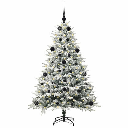 Artificial Pre-lit Christmas Tree with Ball Set Green 59.1