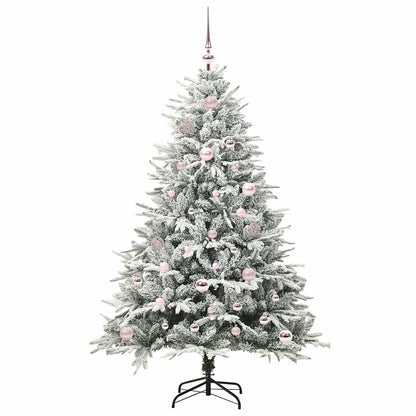 Artificial Pre-lit Christmas Tree with Ball Set Green 59.1