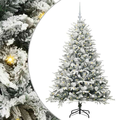 Artificial Pre-lit Christmas Tree with Ball Set Green 59.1
