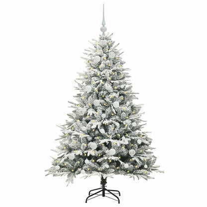 Artificial Pre-lit Christmas Tree with Ball Set Green 59.1