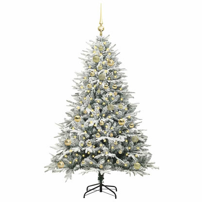 Artificial Pre-lit Christmas Tree with Ball Set Green 59.1