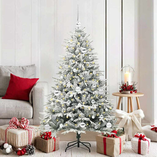 Artificial Pre-lit Christmas Tree with Ball Set Green 59.1