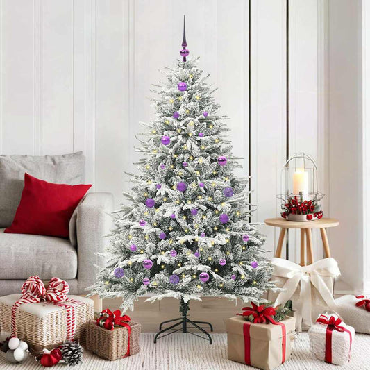 Artificial Pre-lit Christmas Tree with Ball Set Green 59.1