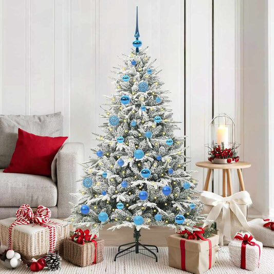 Artificial Pre-lit Christmas Tree with Ball Set Green 59.1