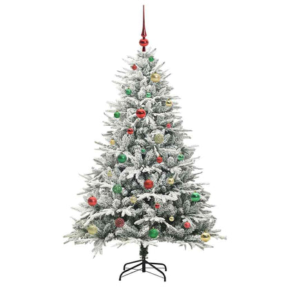 Artificial Pre-lit Christmas Tree with Ball Set Green 59.1