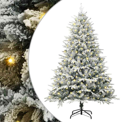 Artificial Pre-lit Christmas Tree Green 70.9" PVC and PE
