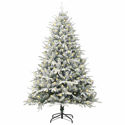 Artificial Pre-lit Christmas Tree Green 70.9" PVC and PE