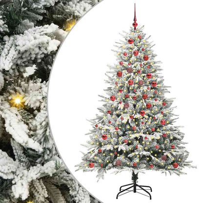Artificial Pre-lit Christmas Tree with Ball Set Green 70.9