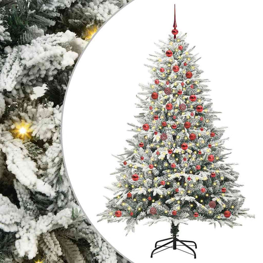 Artificial Pre-lit Christmas Tree with Ball Set Green 70.9