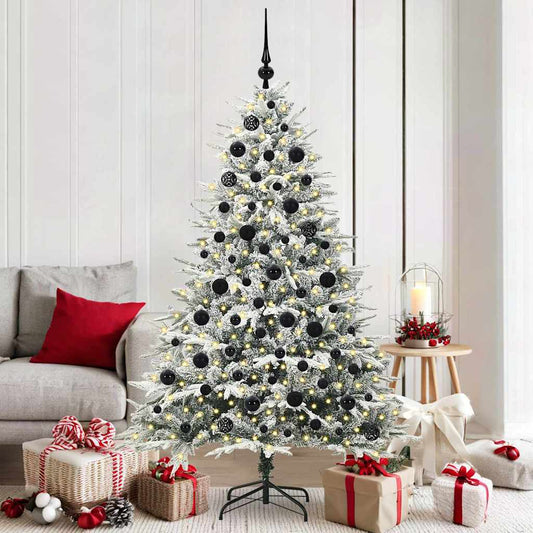 Artificial Pre-lit Christmas Tree with Ball Set Green 70.9